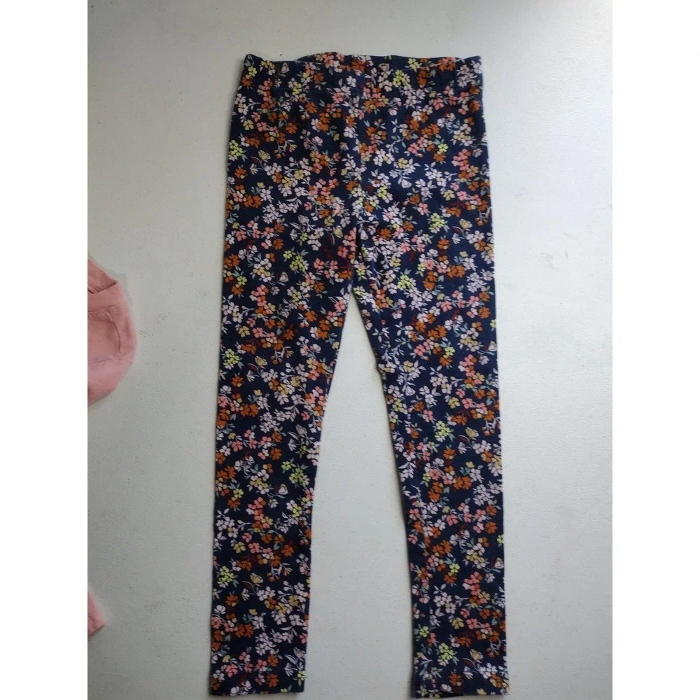 OshKosh Girls Pink Kitten Sequin Top and Carter's Floral Leggings Set‎ 6/6x